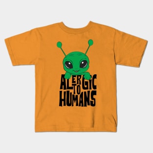 Allergic to humans Kids T-Shirt